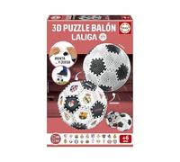 Educa - Puzzle Balón 3D LALIGA 32 Piezas | Juego de Fútbol Creativo para Montar y Jugar | Múltiples Formas y Adhesivos | Balón 14 cm | Juguete Construcción Niños +6 Años (20339)