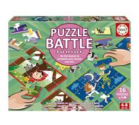 Educa - Puzzle Battle Cuentos | Juego de Mesa 4 años | Una auténtica Batalla de Piezas | Sé el Primero en completar tu Puzzle | a Partir de 4 5 6 años (20117)