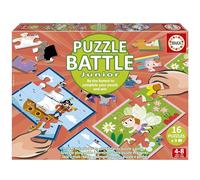 Educa - Puzzle Battle Miscelánea | Juego de Mesa 4 años | Una auténtica Batalla de Piezas | Sé el Primero en completar tu Puzzle para convertirte en el Ganador | a Partir de 4 5 6 años (20118)