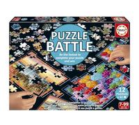 Educa - Puzzle Battle Paisajes, Juego de Mesa Familiar, Una auténtica Batalla de Piezas, Sé el Primero en completar tu Puzzle, a Partir de 7 años (20121)