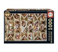 Educa - Puzzle de 1000 Piezas Miniatura para Adultos | Miniature Capilla Sixtina | Medidas: 30 x 46 cm | A Partir de 14 años (20581)