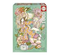 Educa Borrás – Puzzle 1000 piezas – Ana Jarén Despertar – 48x68 cm – Incluye pegamento Fix Puzzle