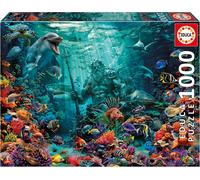 Educa Borrás – Puzzle 1000 piezas Arrecife de Coral Poseidón – 68x48 cm – con Fix Puzzle