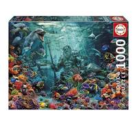 Educa Borrás – Puzzle 1000 piezas Arrecife de Coral Poseidón – 68x48 cm – con Fix Puzzle