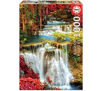 Educa - Puzzle de 1000 Piezas para Adultos | Catarata en el Bosque. Incluye Pegamento Fix Puzzle. A Partir de 14 años (18461)