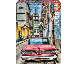 Educa - Puzzle de 1000 Piezas para Adultos | Coche en la Habana. Incluye Pegamento Fix Puzzle. A Partir de 14 años (16754)