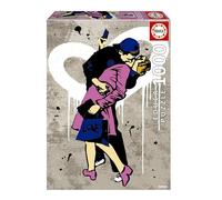 Educa - Puzzle de 1000 Piezas para Adultos | EL Beso, TV Boy. Incluye Pegamento Fix Puzzle. Medidas: 48 x 68 cm. A Partir de 14 años (20180)