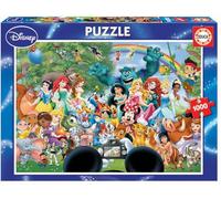 Educa - Puzzle de 1000 Piezas para Adultos | El Maravilloso Mundo Disney II | Princesas y Personajes Disney | A Partir de 14 años (16297)