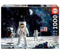 Educa - Puzzle de 1000 Piezas para Adultos | Genuine Puzzles, Puzzle 1000 Piezas, First Man on The Moon, Robert MCCALL (18459)