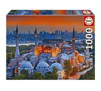 Educa - Puzzle de 1000 Piezas para Adultos | Hagia Sophia, Estambul. Incluye Pegamento Fix Puzzle. A Partir de 14 años (19612)