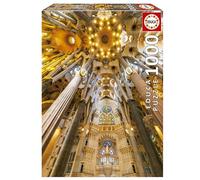 Educa - Puzzle de 1000 Piezas para Adultos | Interior Sagrada Familia. Incluye Pegamento Fix Puzzle. A Partir de 14 años (19614)