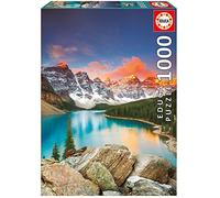 Educa - Puzzle de 1000 Piezas para Adultos | Lago Moraine, Banff National Park, Canadá. Incluye Pegamento Fix Puzzle. A Partir de 14 años (17739)