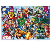 Educa Borrás Puzzle 1000 piezas – Los Héroes de Marvel, incluye pegamento Fix Puzzle, 14+