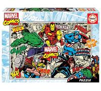 Educa - Puzzle de 1000 Piezas para Adultos | Marvel Comics. Incluye Pegamento Fix Puzzle. A Partir de 14 años (18498)