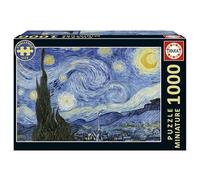 Educa - Puzzle de 1000 Piezas para Adultos más pequeño del Mundo | Noche Estrellada Miniature Puzzle. Incluye Pegamento Fix Puzzle. Medidas: 30 x 46 cm. A Partir de 14 años (20247)