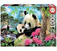 Educa - Puzzle de 1000 Piezas para Adultos | Osos Panda. Incluye Pegamento Fix Puzzle. A Partir de 14 años (17995)