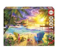 Educa - Puzzle de 1000 Piezas para Adultos | Playa del Amor. Incluye Pegamento Fix Puzzle. Medidas: 68 x 48 cm. A Partir de 14 años (20255)