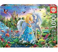 Educa - Puzzle de 1000 Piezas para Adultos | Princesa y Unicornio. Incluye Pegamento Fix Puzzle. A Partir de 14 años (17654)