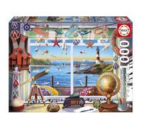 Educa - Puzzle de 1000 Piezas para Adultos | Vida en el Puerto. Incluye Pegamento Fix Puzzle. Medidas: 68 x 48 cm. A Partir de 14 años (20256)
