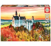 Educa - Puzzle de 1500 para Adultos. Otoño en Neuschwanstein. Incluye Pegamento Fix Puzzle para colgarlo una Vez finalizado. A Partir de 14 años (19042)