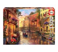 Educa ++ Puzzle de 1500 Piezas para Adultos | Atardecer en Venecia | A Partir de 14 años (17124)