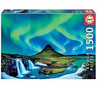 Educa - Puzzle de 1500 Piezas para Adultos | Aurora Boreal en Islandia. Incluye Pegamento Fix Puzzle. A Partir de 14 años (19041)