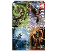 Educa – Puzzle 1500 piezas Elemental Magic Star Chart (Anne Stokes) 85x60 cm A partir de 14 años