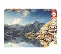 Educa - Puzzle de 1500 Piezas para Adultos | Invierno en Hallstatt. Incluye Pegamento Fix Puzzle. Medidas: 85 x 60 cm. A Partir de 14 años (20284)