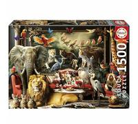 Educa Borrás Puzzle La Mansión Animal – 1500 piezas, 85 x 60 cm, incluye pegamento Fix Puzzle