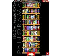 Educa - Puzzle de 2000 Piezas para Adultos | Lata sobre Lata Panorama. Incluye Pegamento Fix Puzzle. A Partir de 14 años (11053)