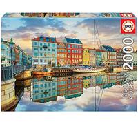Educa - Puzzle de 2000 Piezas para Adultos | Puerto de Copenhague. Incluye Pegamento Fix Puzzle. A Partir de 14 años (19278)
