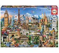 Educa Borrás - Puzzle 2000 piezas Símbolos de Europa - Adultos - Incluye pegamento Fix