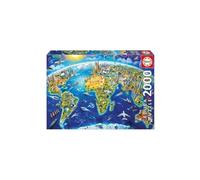 Educa Borrás Puzzle 2000 piezas Símbolos del Mundo - Incluye pegamento Fix Puzzle (17129)