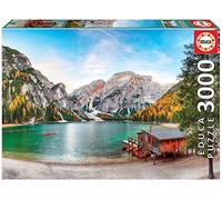 Educa - Puzzle de 3000 Piezas para Adultos | Lago Braies en Otoño. Incluye Servicio de Pieza perdida. Medidas: 120 x 85 cm. A Partir de 14 años (19281)
