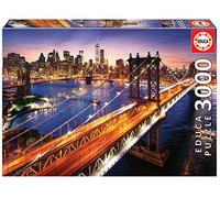 Educa - Puzzle de 3000 Piezas para Adultos | Manhattan al Atardecer. Incluye Servicio de Pieza perdida. Medida aproximada 120 x 85 cm. A Partir de 14 años (18508)
