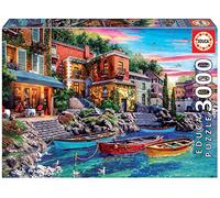 Educa - Puzzle de 3000 Piezas para Adultos | Puesta de Sol en Lago di como Incluye Servicio de Pieza perdida. A Partir de 14 años (19052)