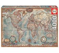 Educa - Puzzle de 4000 Piezas para Adultos | El Mundo, Mapa Político | Incluye Servicio de Pieza perdida hasta agotar existencias | A Partir de 14 años (14827)