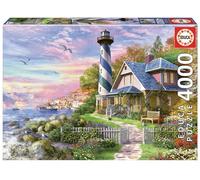 Puzzle EDUCA 4000 Piezas, Faro En Rock Bay