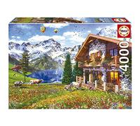 Educa - Puzzle de 4000 Piezas para Adultos | Hogar en los Alpes. Incluye Servicio de Pieza perdida. Medida montado: 136 x 96 cm. A Partir de 14 años (19568)