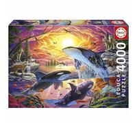 Educa - Puzzle de 4000 Piezas para Adultos | Orcas y Lobos. Incluye Servicio de Pieza perdida hasta agotar existencias. Medidas: 136 x 96 cm. A Partir de 14 años (20259)