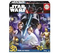 Educa - Puzzle de 500 Piezas con Efecto 3D lenticular | Star Wars Classic 3D Lenticular Puzzle. Regalo Recomendado para Adultos a Partir de 11 años (20052)