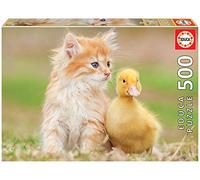 Educa Borrás - Puzzle de 500 piezas 'Amigos adorables' - Incluye pegamento Fix - A partir de 11 años