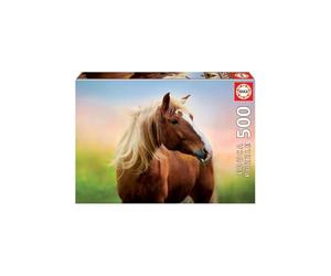 Educa - Puzzle de 500 Piezas para Adultos | Caballo al Amanecer. Incluye Pegamento Fix Puzzle. A Partir de 11 años (19000)