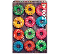 Educa - Puzzle de 500 Piezas para Adultos | Donuts de Colores. Incluye Pegamento Fix Puzzle. A Partir de 11 años (19005)