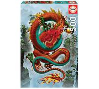 Educa - Puzzle de 500 Piezas para Adultos | El Dragón de la Buena Suerte, Vincent HIE. Incluye Pegamento Fix Puzzle. A Partir de 11 años (19003)