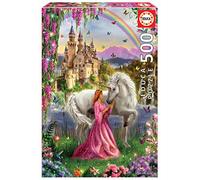 Educa - Puzzle de 500 Piezas para Adultos | Hada y Unicornio. Incluye Pegamento Fix Puzzle. A Partir de 11 años (17985)