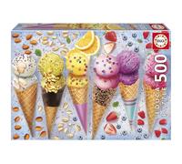 Educa - Puzzle de 500 piezas para adultos | Helados | Medidas: 48 x 34 cm | A partir de 11 años (20289)