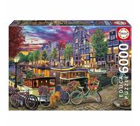 Educa - Puzzle de 6000 Piezas para Adultos | Ciclismo en Ámsterdam. Incluye Servicio de Pieza perdida. Medidas: 156 x 107 cm. A Partir de 14 años (20330)