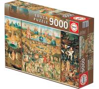 Educa - Puzzle de 9000 Piezas para Adultos | Jardín de Las Delicias. Incluye Servicio de Pieza perdida. Medidas montado: 214 x 118,5 cm. A Partir de 14 años (14831)