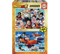 Educa - Puzzle Dragon Ball 100 Piezas | Conjunto de 2 Puzzles Infantiles de 100 Piezas Cada Uno | Personajes y Heroes de Dragon Ball | Recomendado A Partir de 6 años (18214)